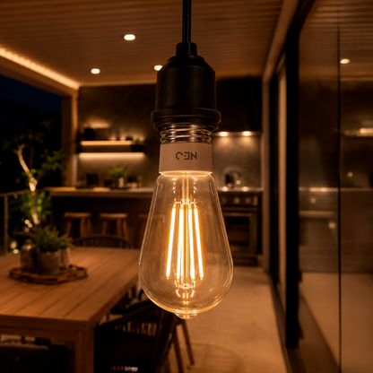 Lâmpada Led Pera Inteligente ST64 6w Dimerizável E27 Bivolt Neo