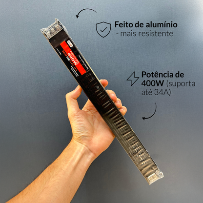 Fonte driver Slim 400w 34a 12v 127v Deluxe
