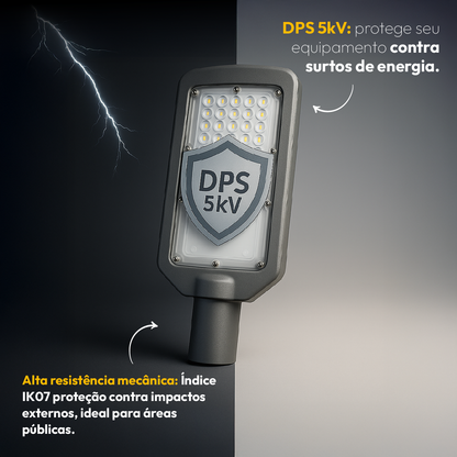 Luminária Led Poste 200w 6500k  Bivolt Ip66 Alut By Avant