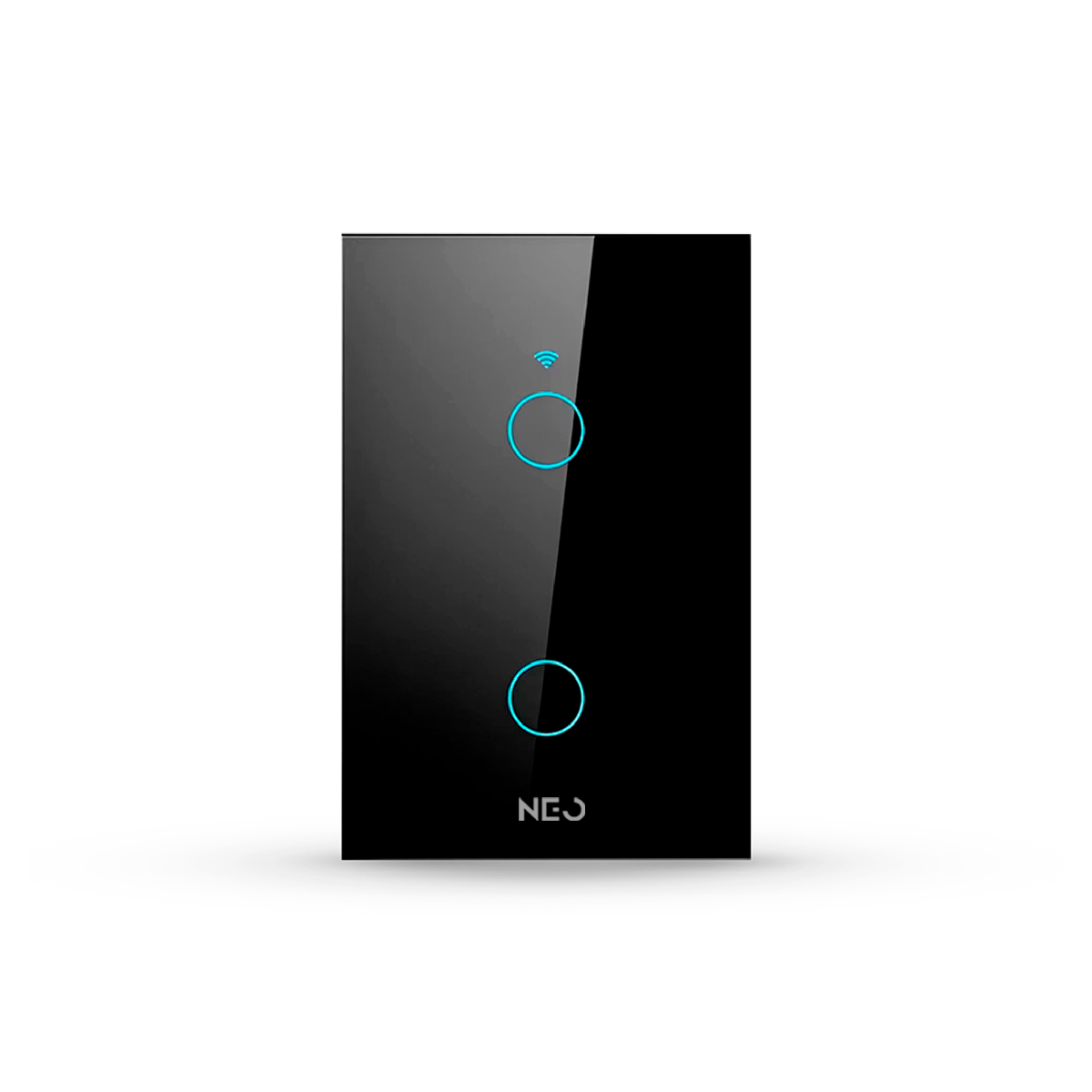 Interruptor Inteligente Wifi 2 Botões 4x2 Bivolt Preto Neo