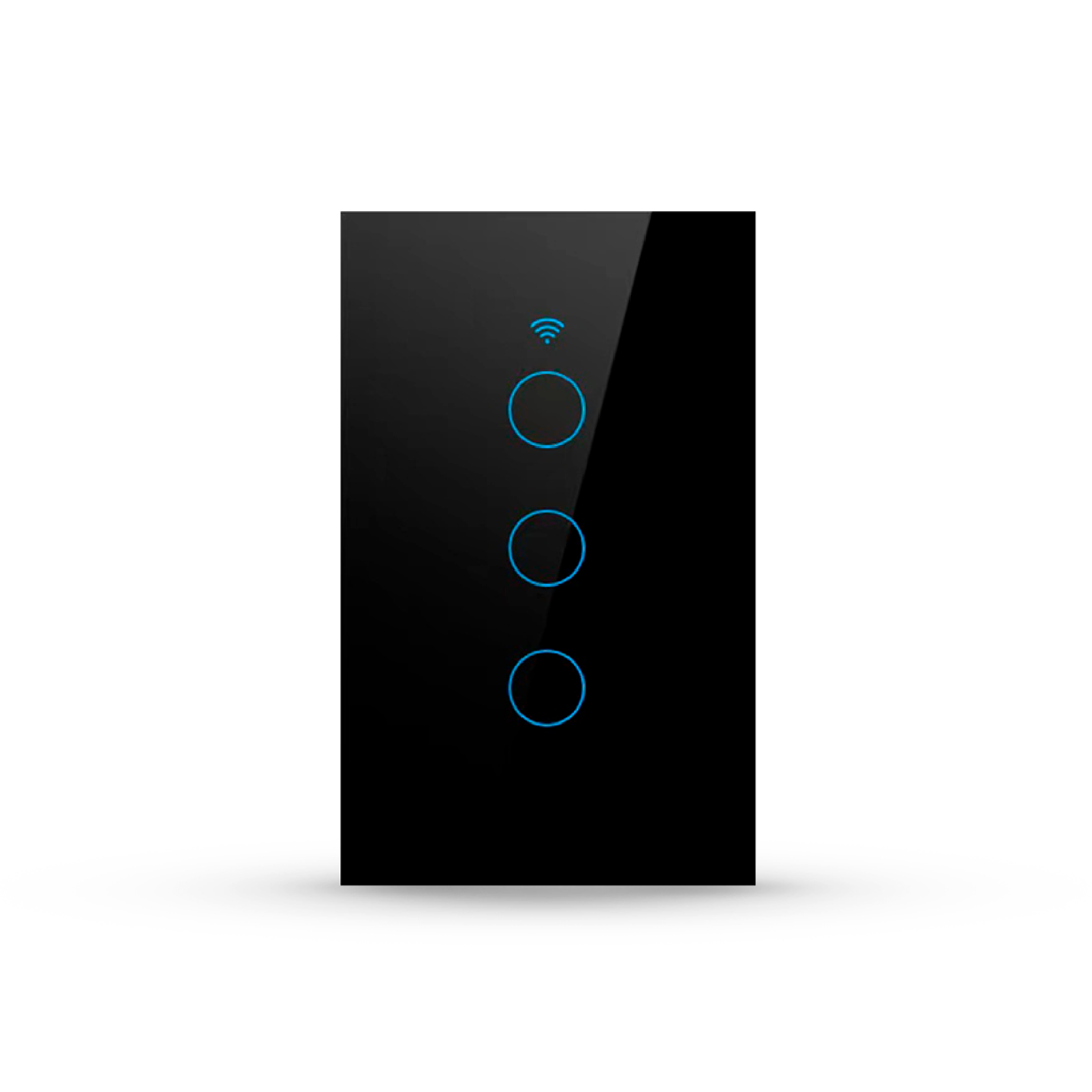Interruptor Inteligente Smart Wi-fi 3 Botões 4x2 Bivolt Preto Neo Avant