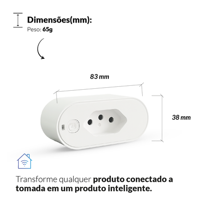 Tomada Inteligente Wifi 20A Bivolt Branca Neo