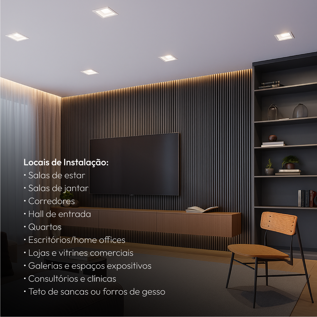 Spot Led Recuado Embutir E27/Par20 Quadrado Branco Policarbonato Alut By Avant