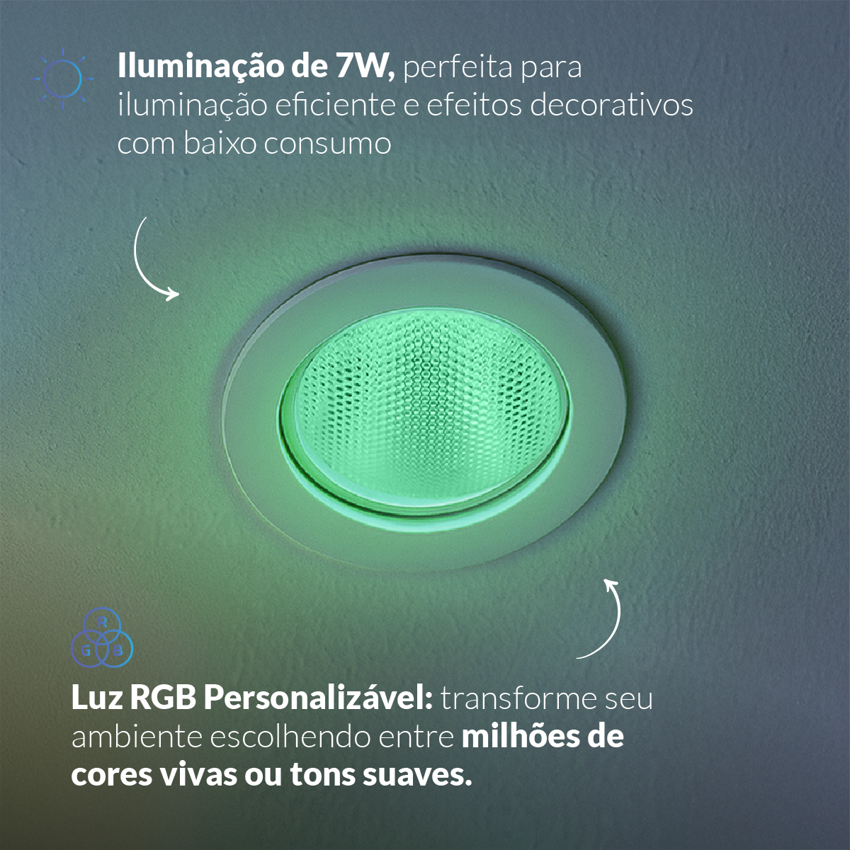 Lâmpada Led Par20 Inteligente Wi-fi 2.4 GHz 7w 2700K/6500K RGB E27 Branco Neo Avant