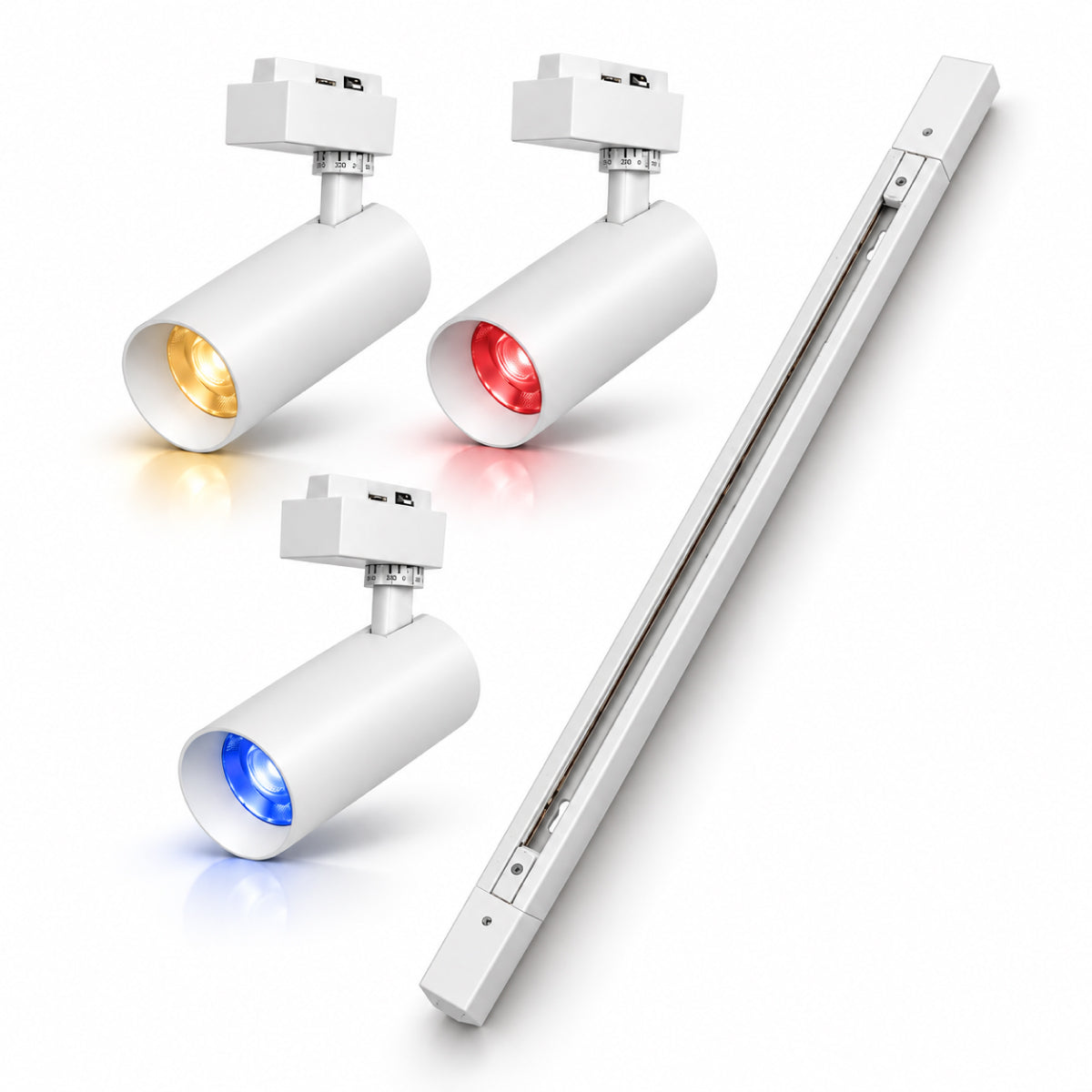 Kit 3 Spot Led Trilho Inteligente 1 Metro 60w RGB Bivolt Branco Neo - NEO Avant