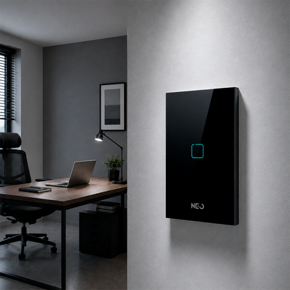 Interruptor Inteligente Zigbee 1 Botão 4x2 Bivolt Preto Neo