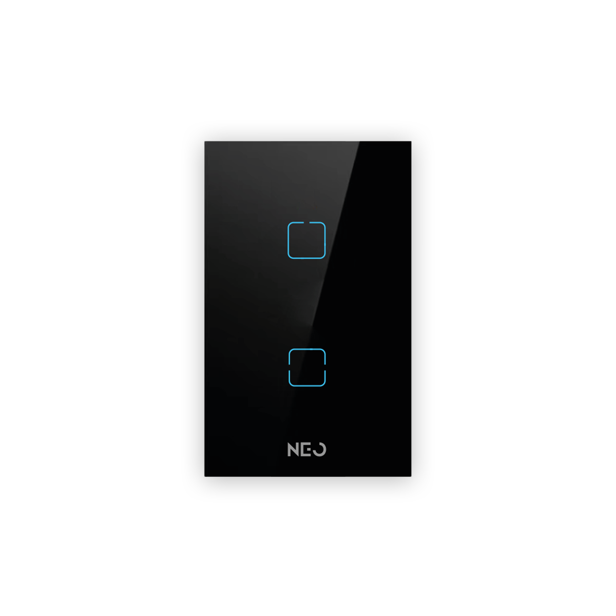 Interruptor Inteligente Zigbee 2 Botões 4x2 Bivolt Preto Neo