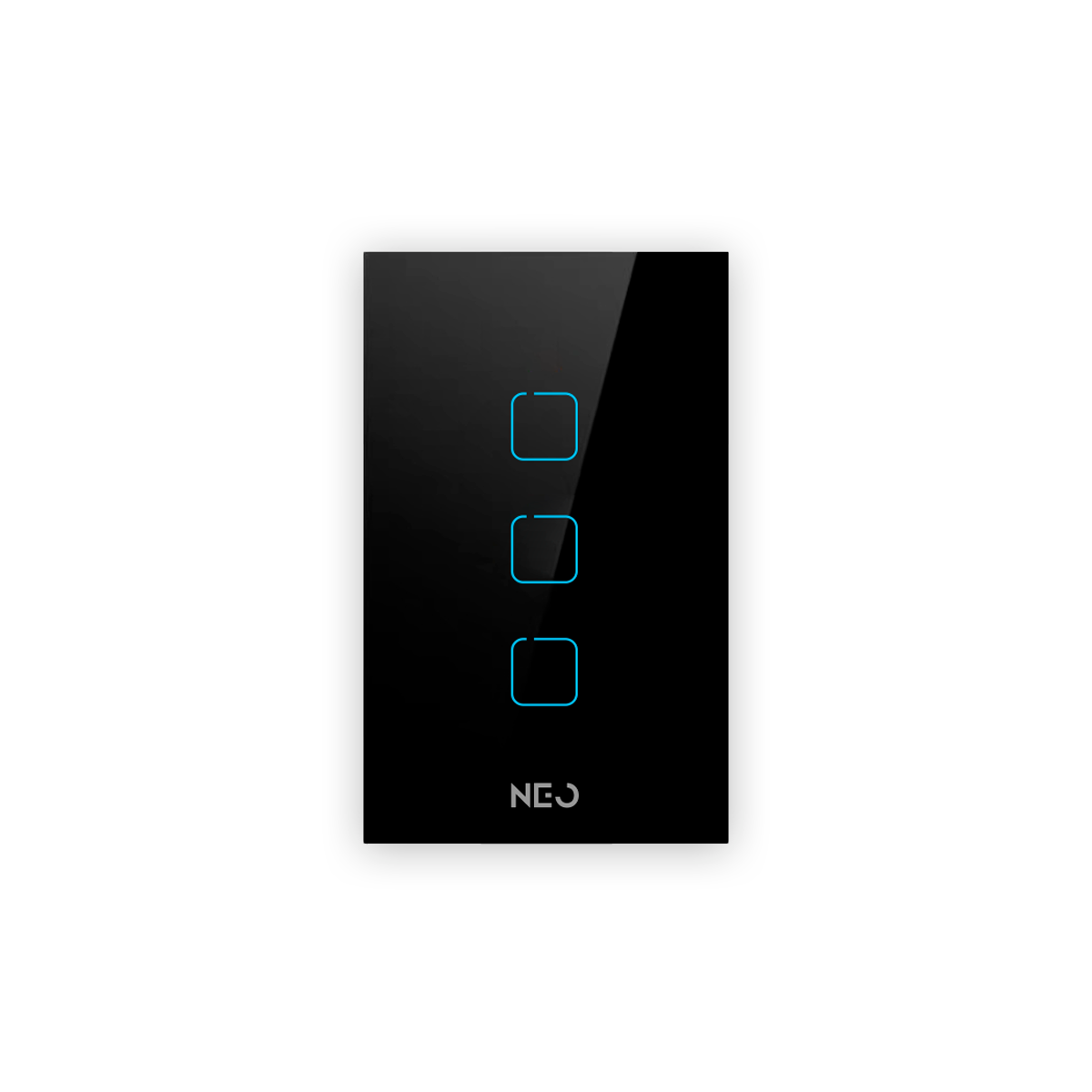 Interruptor Inteligente Zigbee 3 Botões 4x2 Bivolt Preto Neo
