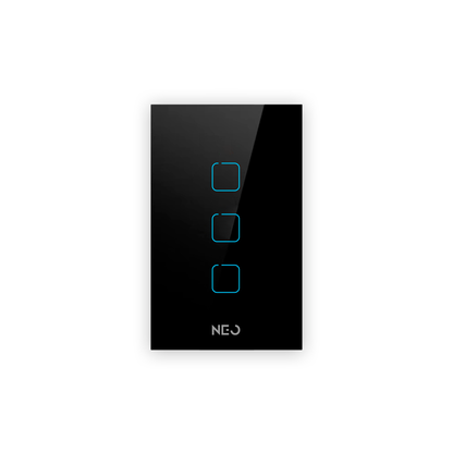 Interruptor Inteligente Zigbee 3 Botões 4x2 Bivolt Preto Neo