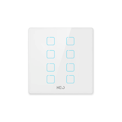 Interruptor Inteligente Zigbee 8 Botões 4x4 Bivolt Branco Neo