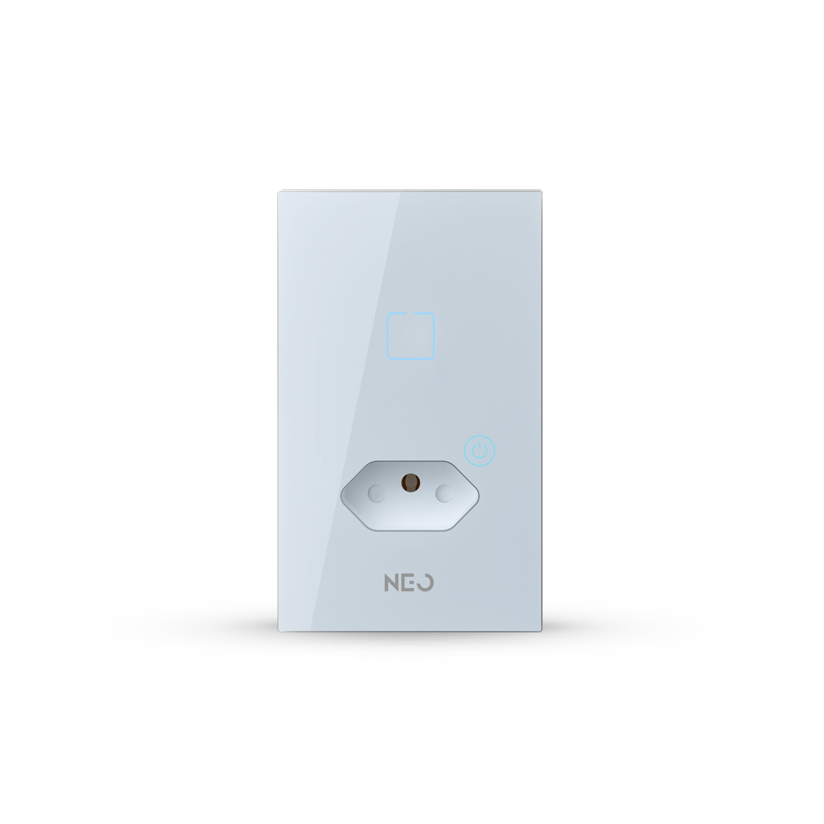 Interruptor Inteligente Zigbee 1 Botão Com Tomada 10A 4x2 Bivolt Branco Neo