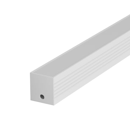 Perfil Led Barra 2m Slat 35x35mm Sobrepor Branco Alut