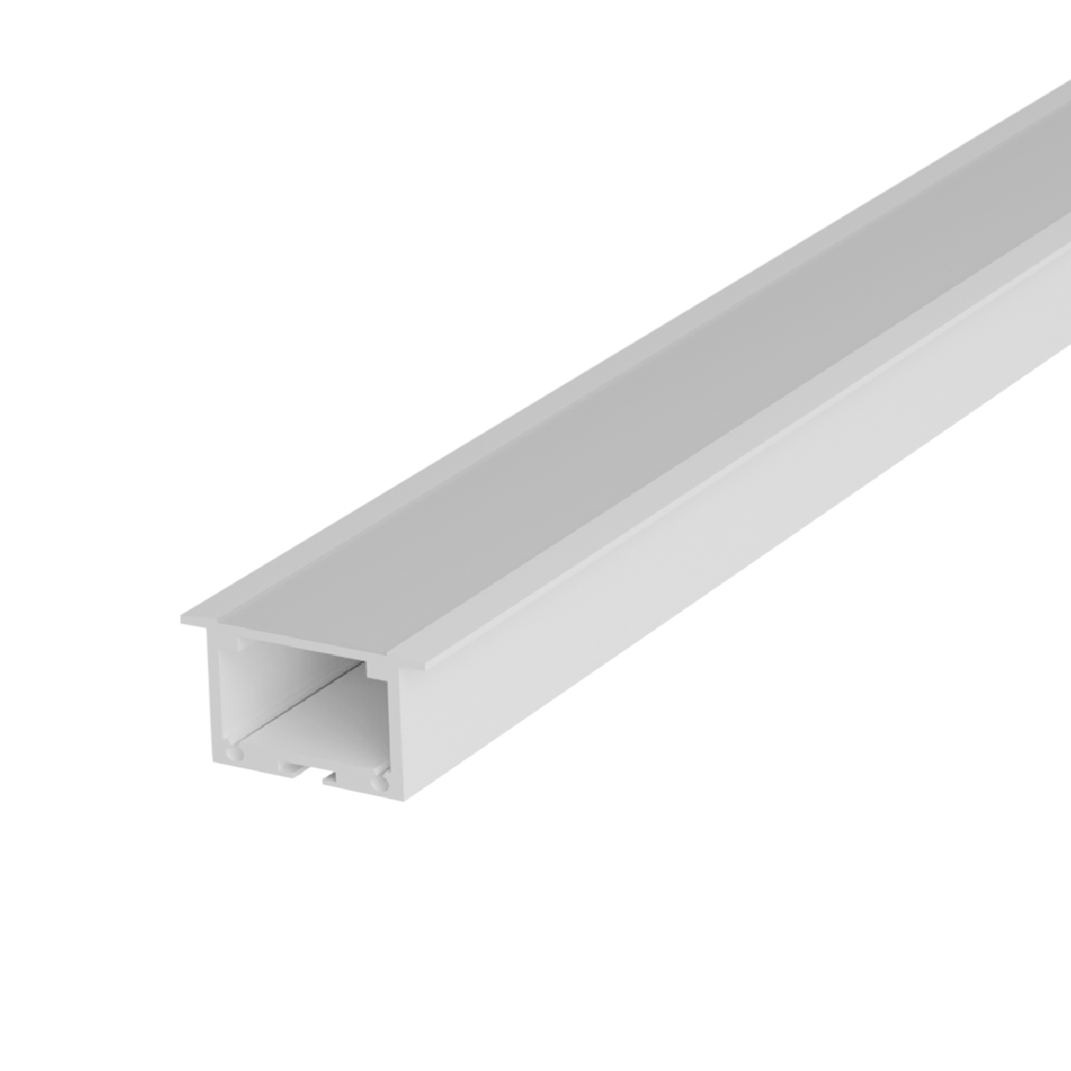 Perfil Led Barra 2m Inside 24x15mm Embutir Branco Alut