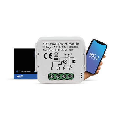 Mini Módulo Relé Interruptor Inteligente Wifi 1 Canal 10A Neo
