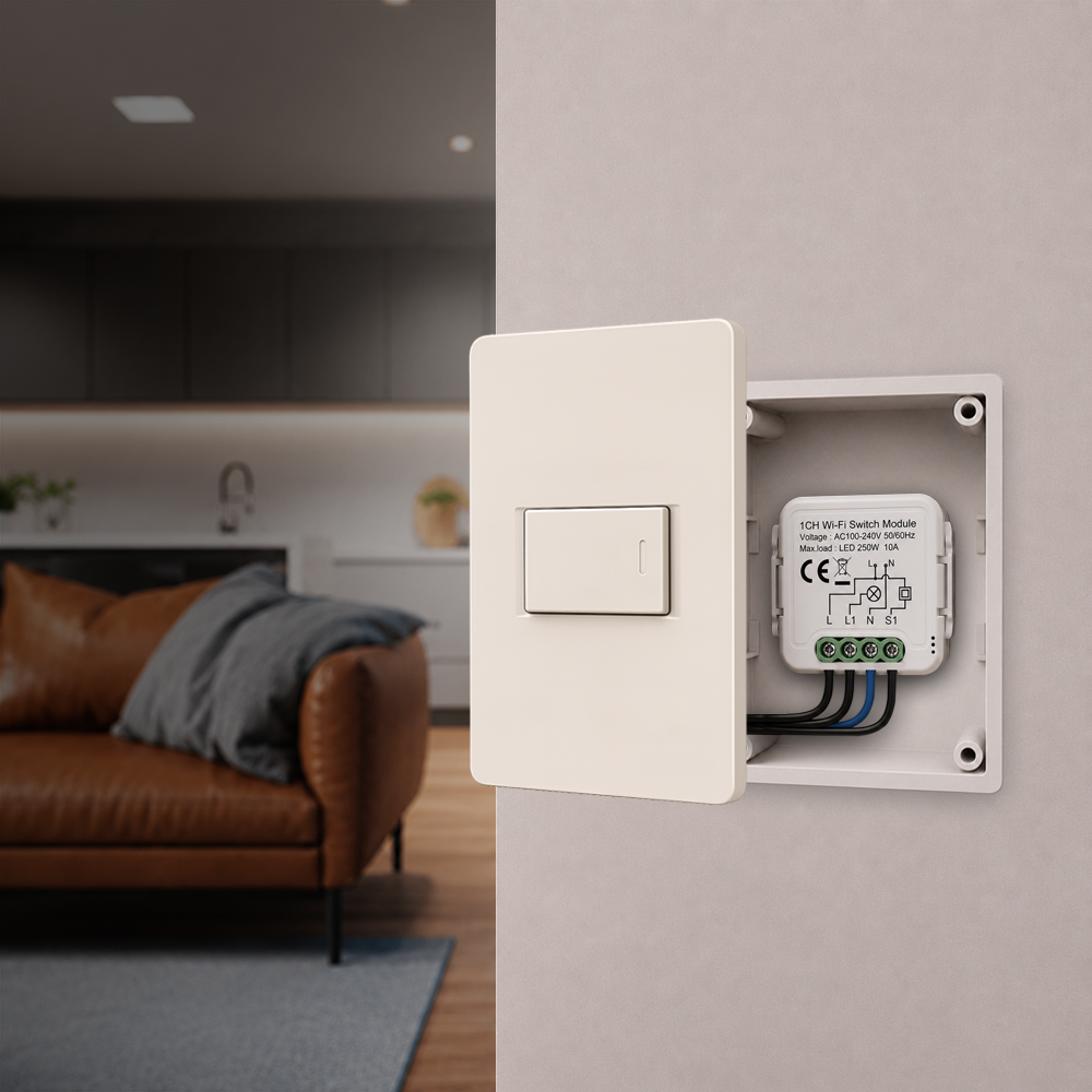 Mini Modulo de Interruptor Rele Inteligente Wi-fi 1X10A Neo
