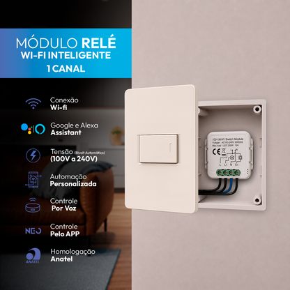 Mini Módulo Relé Interruptor Inteligente Wifi 1 Canal 10A Neo