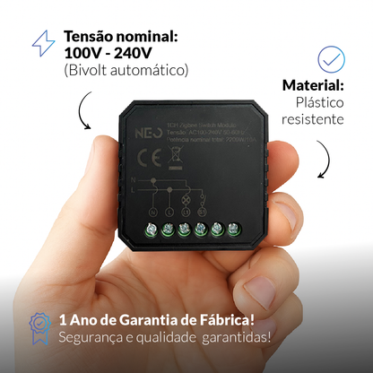 Modulo Relé 2 Interruptores Inteligente Wi-Fi 2X5A Bivolt Avant Neo - NEO Avant