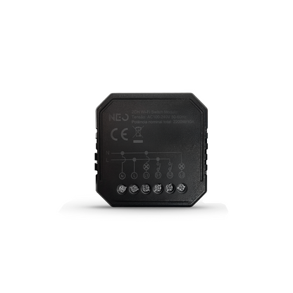 Mini Módulo Relé Interruptor Inteligente Wifi 2 Canais 5A Neo