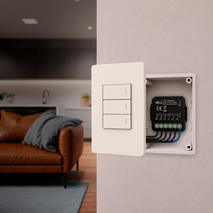 Modulo Relé 3 Interruptores Inteligente Wifi 3X3 3A Bivolt Neo