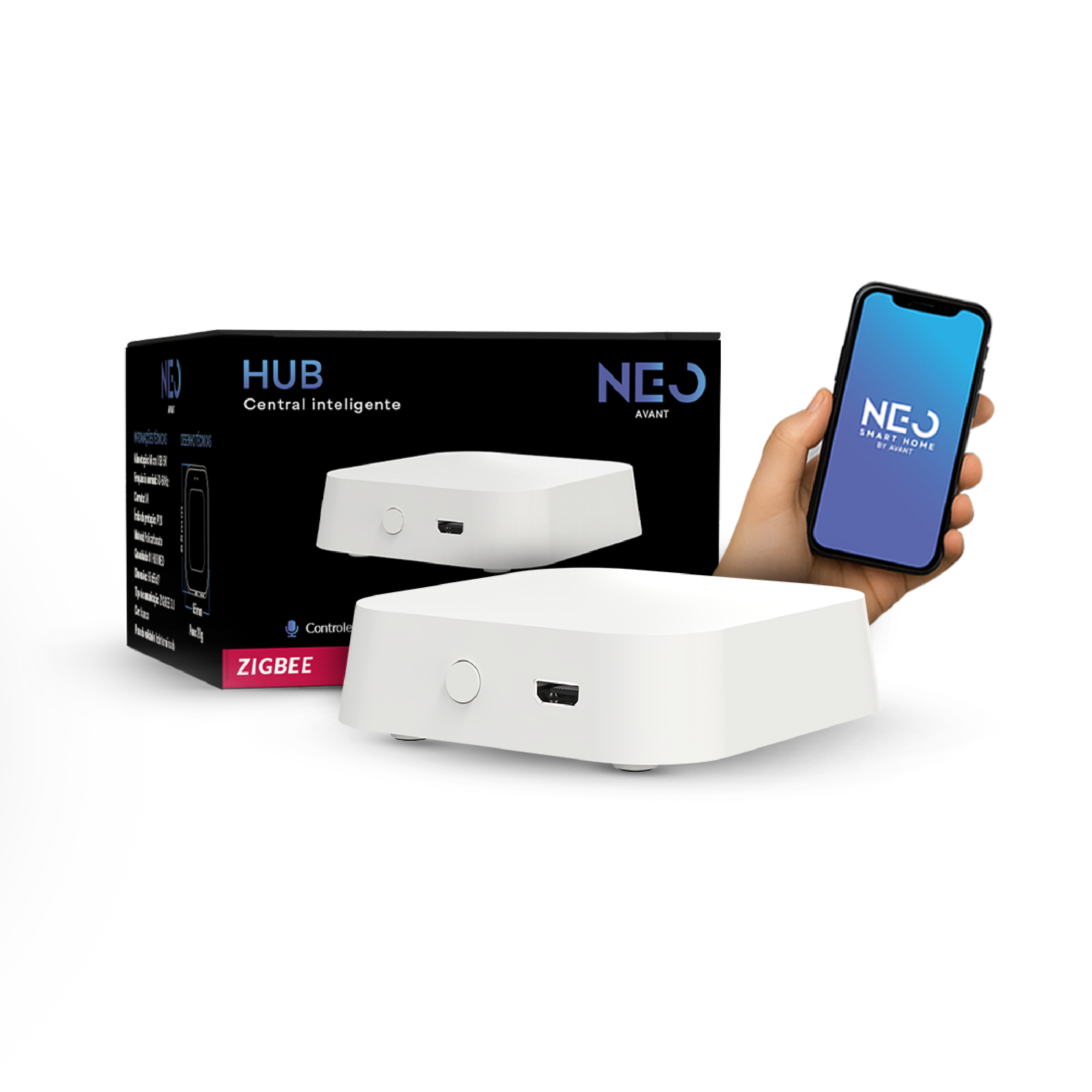 Hub Zigbee Sem Fio Central Inteligente Smart Neo Avant