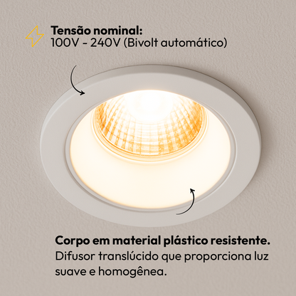 Lâmpada Led Par20 7w 2700k Branco Quente E27 Bivolt Alut
