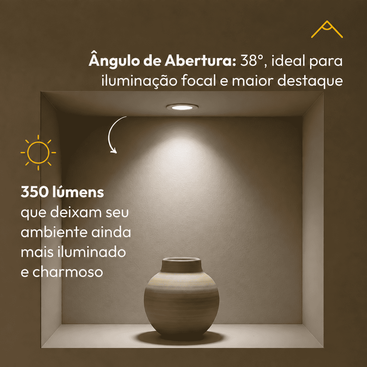 Lâmpada Led Dicróica MR16 4,8w 3000k Branco Quente GU10 Bivolt Alut