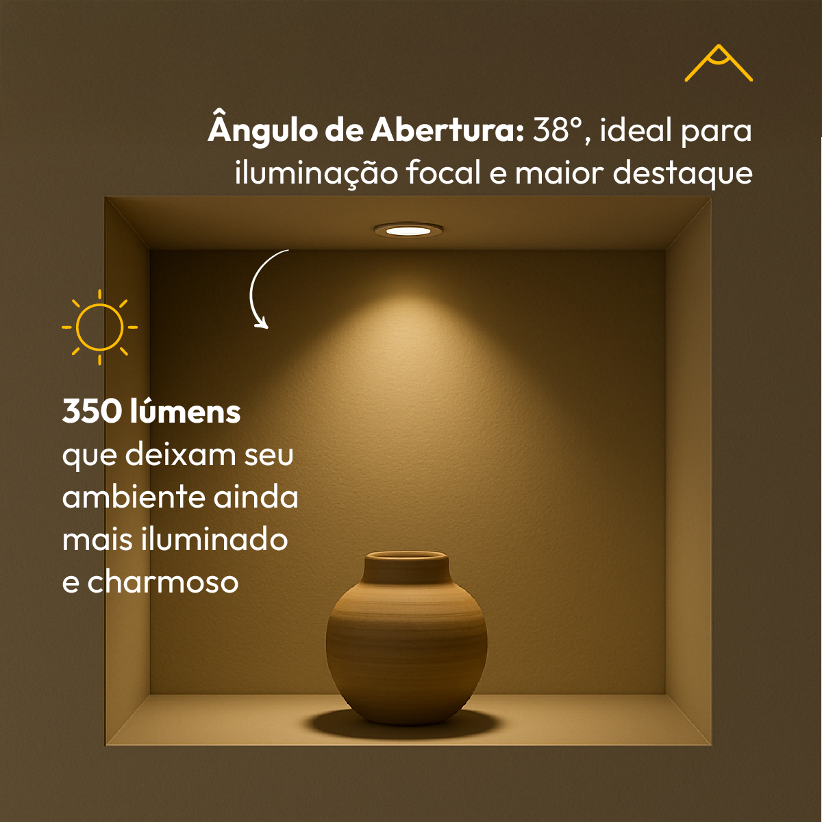 Lâmpada Led Dicróica MR16 4,8w 3000k Branco Quente GU10 Bivolt Alut