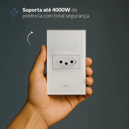 Tomada Flex com 1 Saida 4x2 10A e 20A Bivolt Branco Avant Neo - NEO Avant