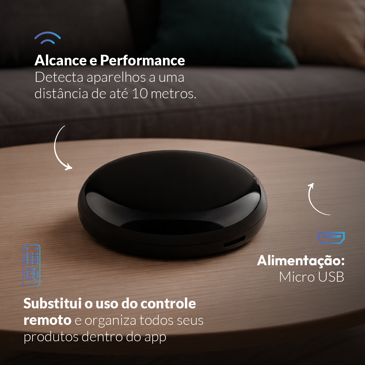 Controle Universal de Infra Vermelho Wifi Bivolt Neo