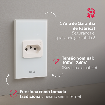 Tomada Inteligente Smart Zigbee 20A Bivolt Branco Avant Neo - NEO Avant