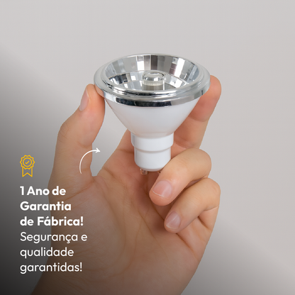 Lâmpada Led Ar70 4.8w Gu10 2700k Branco Quente Bivolt Alut