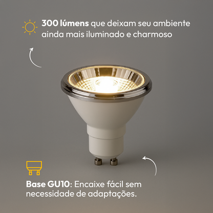 Lâmpada Led Ar70 4.8w Gu10 4000k Branco Neutro Bivolt Alut