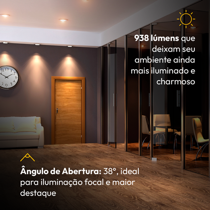 Lâmpada Led Par30 11w 3000k Branco Quente E27 Bivolt Alut