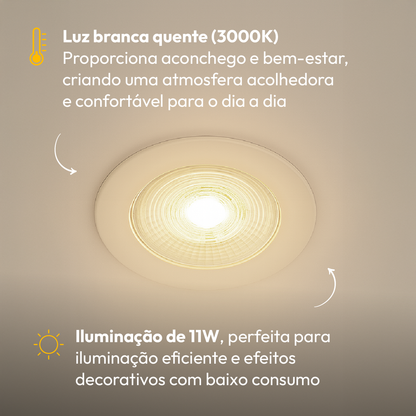 Lâmpada Led Par30 11w 3000k Branco Quente E27 Bivolt Alut