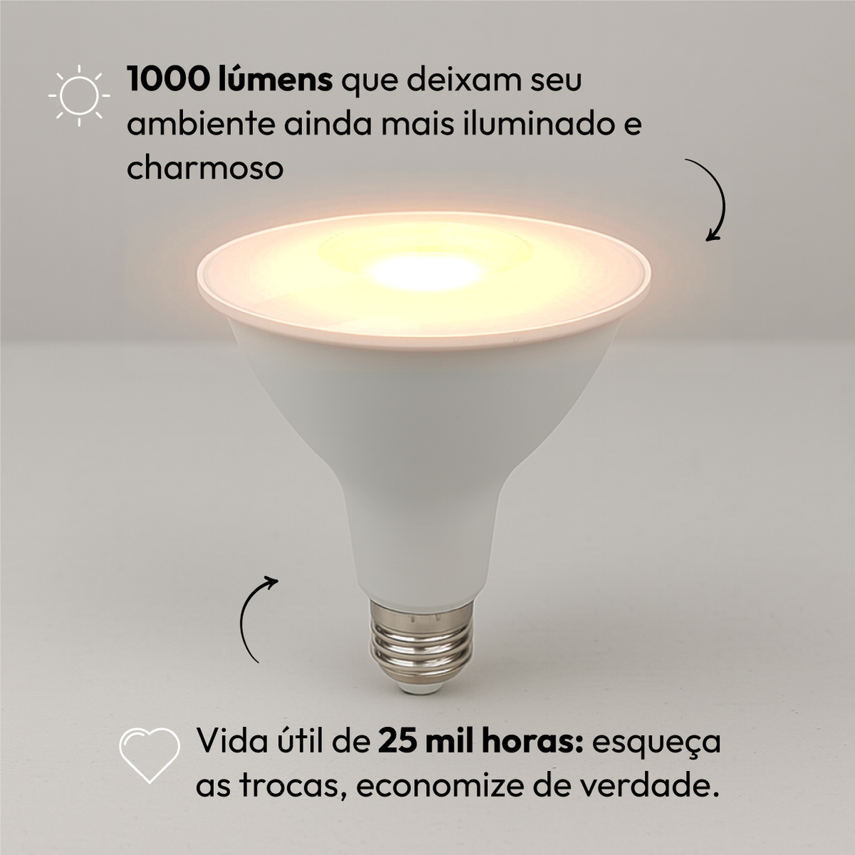 Lâmpada Led Par38 14w 2700k Branco Quente E27 Bivolt Alut
