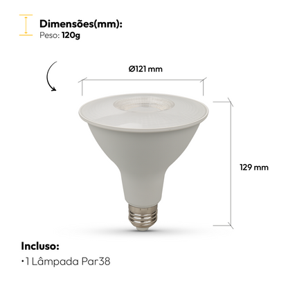 Lâmpada Led Par38 14w 6500k Branco Frio E27 Bivolt Alut