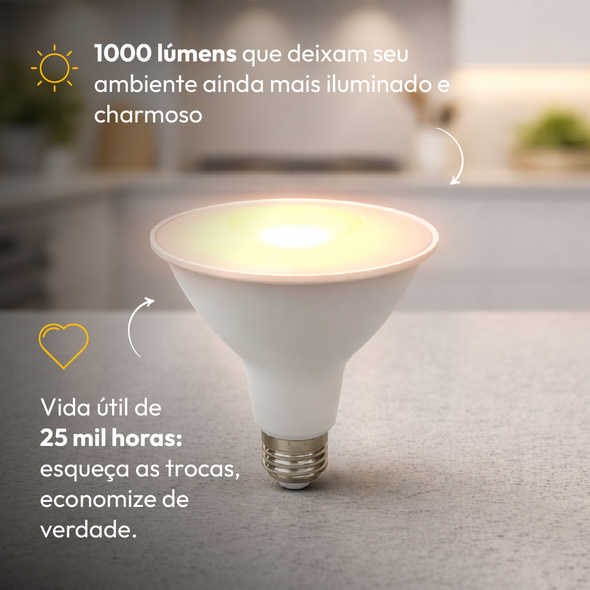 Lâmpada Led Par38 14w 4000k Branco Neutro E27 Bivolt Alut