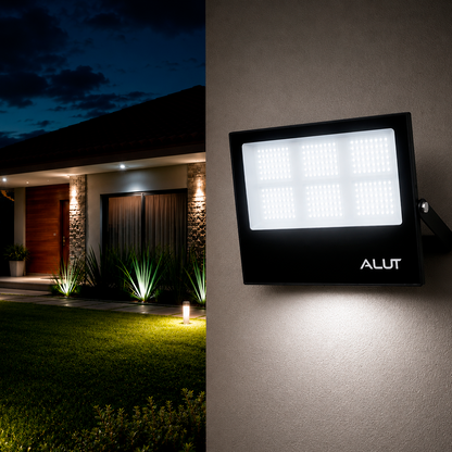 Refletor Led Slim 300w 6500k Branco Frio Bivolt IP65 Alut
