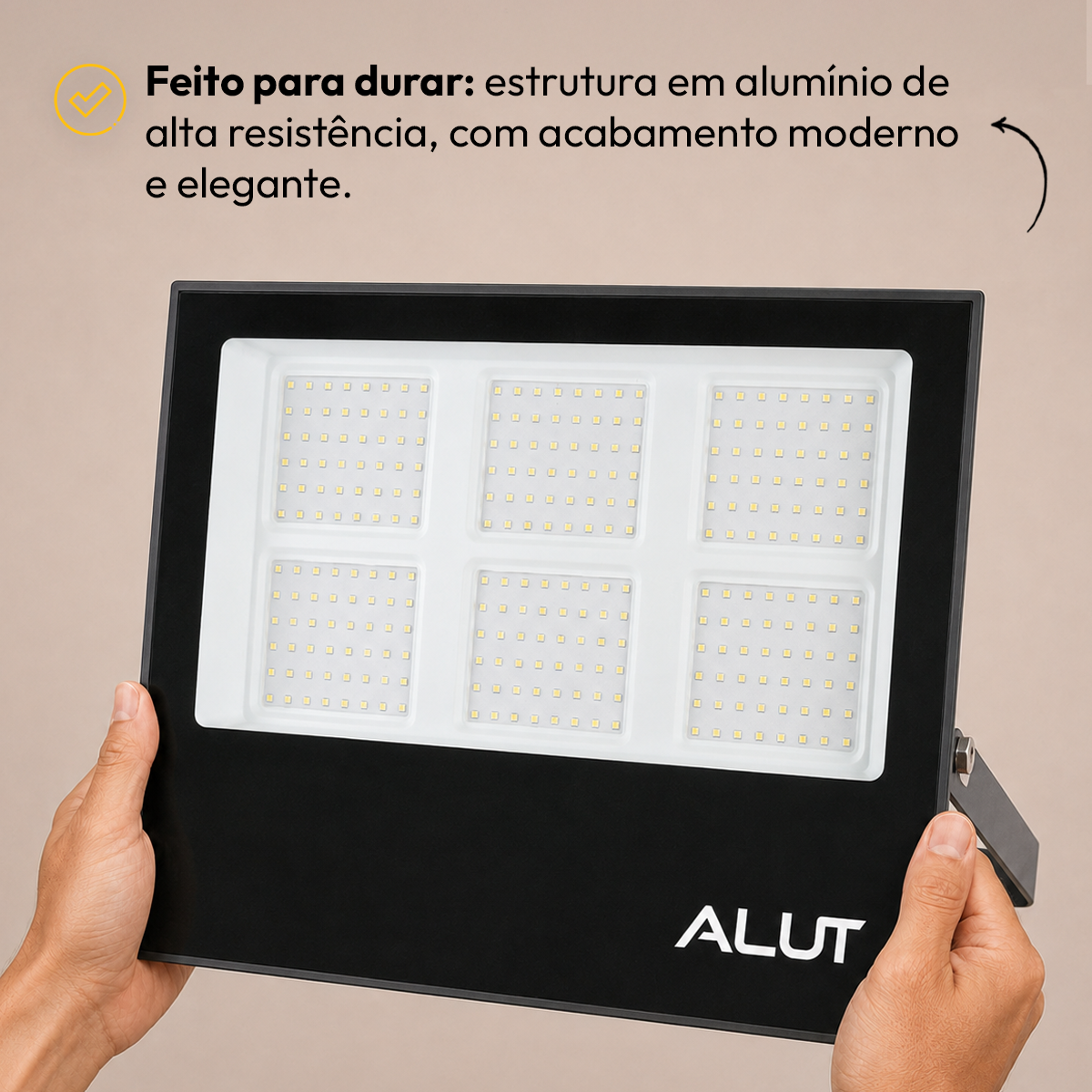 Refletor Led Slim 300w 6500k Branco Frio Bivolt IP65 Alut