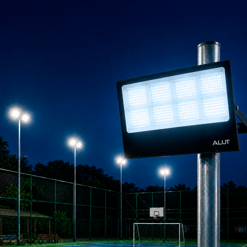 Refletor Led Slim 400w 6500k Branco Frio Bivolt IP65 Alut