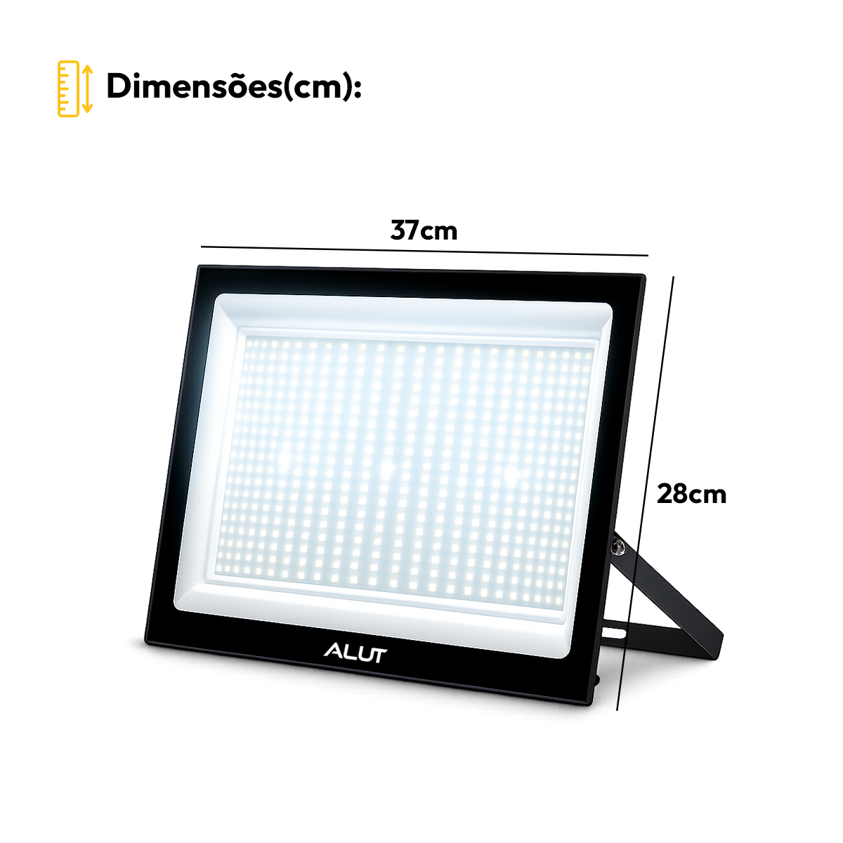 Refletor Led Slim 500w 6500k Branco Frio Bivolt IP65 Alut