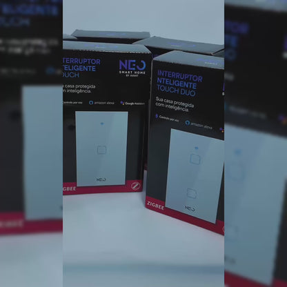 Interruptor Inteligente Zigbee 1 Botão 4x2 Bivolt Branco Neo Avant