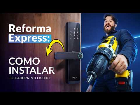 Fechadura Digital Inteligente Stark Handle Embutir Biometria Zigbee Preto Neo