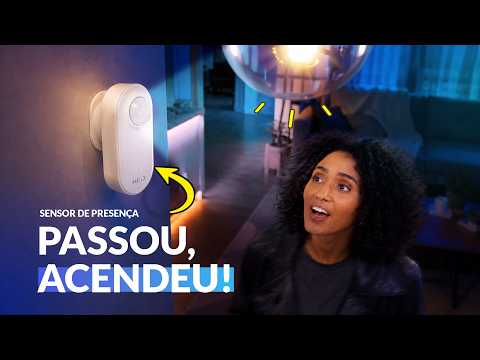 Sensor Presença Articulado 180 graus Wifi Sobrepor Bivolt Branco